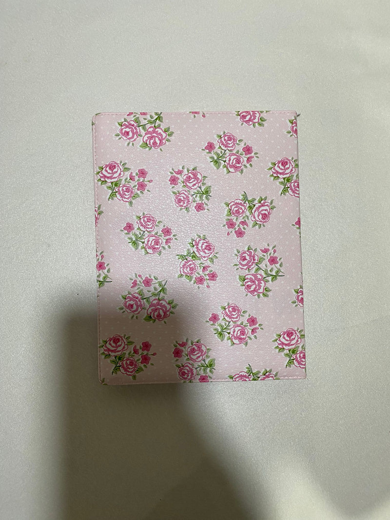 Bíblia Letra Jumbo Rosa Florida Promessas em Azul